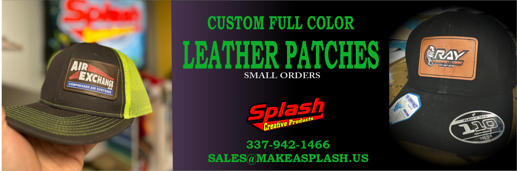 SPLASH LEATHER CAPS